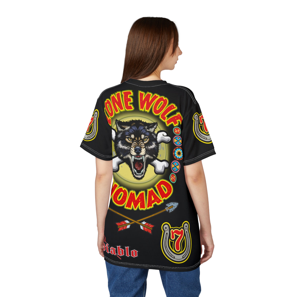 Lone Wolf Nomad HiViz Super Tee - Special Design for Independent No Club Riders