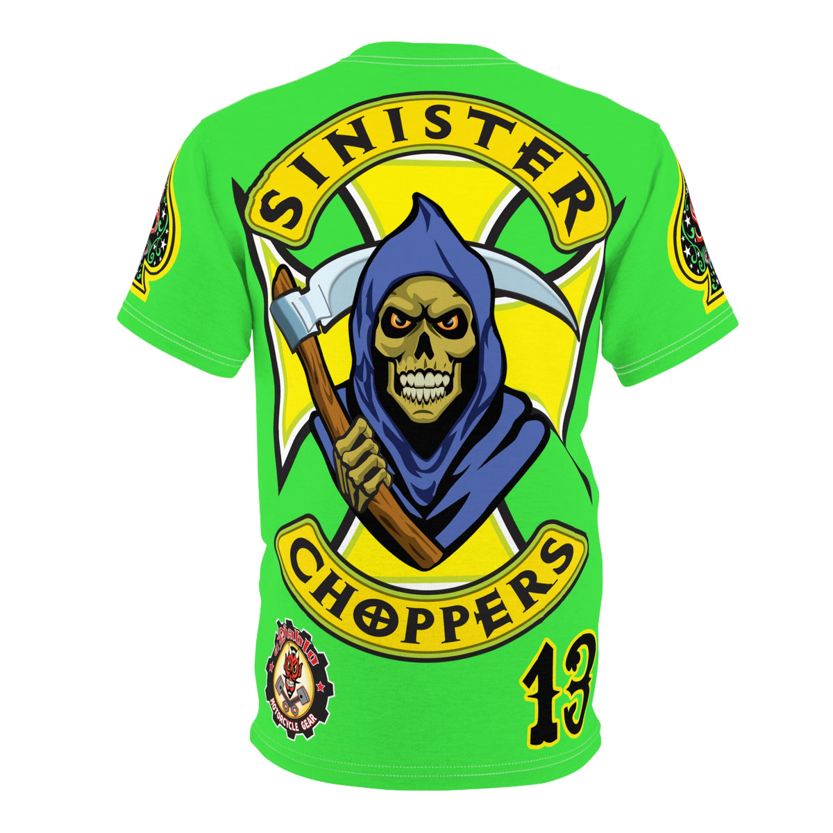 VERY SPECIAL  Sinister Choppers Custom Motorcycles - Custom  HiViZ LUMINA  Super Riding Tee - High Performance Riding Wear
