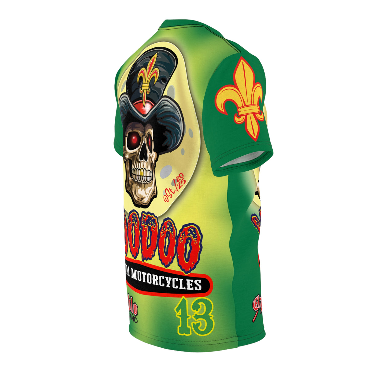 VooDoo Customs Skull & Fleur-de-Lis - High Colour Graphics Super Tee