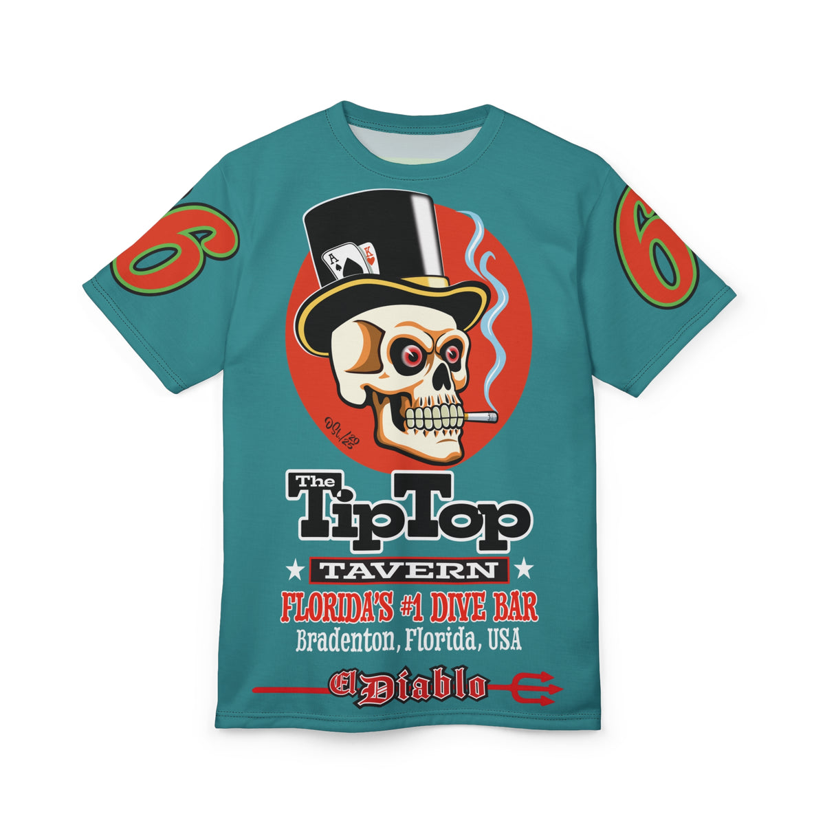 Tip Top Tavern Dive Bar Super Riding Tee - America's Best Dive Bar, Bikes, Beers, Babes & Bros. - Biker Bar Tee