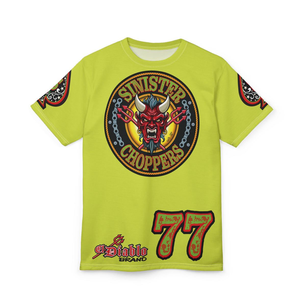 VERY Special Sinister Choppers BIG D HIVIZ Super TEE— Ride Cool Look Cool in our Best Super Tee