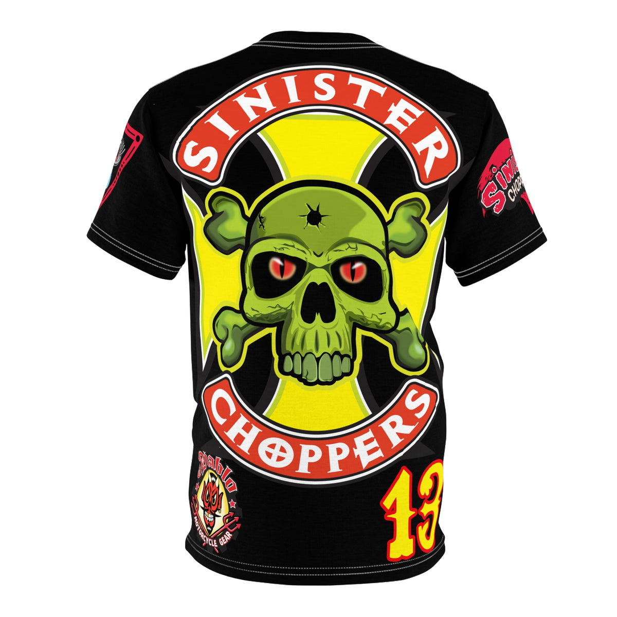 Sinister Choppers HiViz Super Tee - Specially Designed with Ultra Light Tough Wicking material for Perfect Fit & Comfort