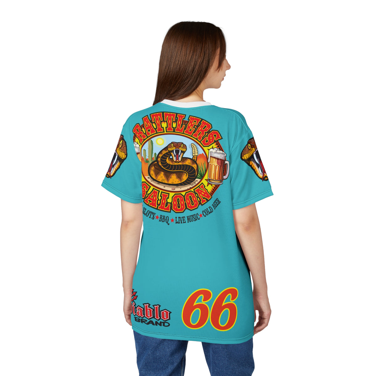 Rattlers Saloon  SUPER TEE — Vintage Biker 66 Graphic Shirt