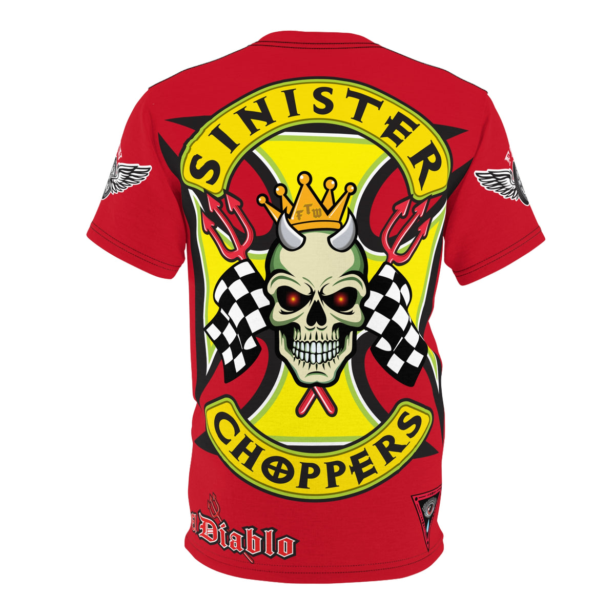 Sinister Choppers HiViz Super Tee - Custom Designed Motorcycle Riding Gear