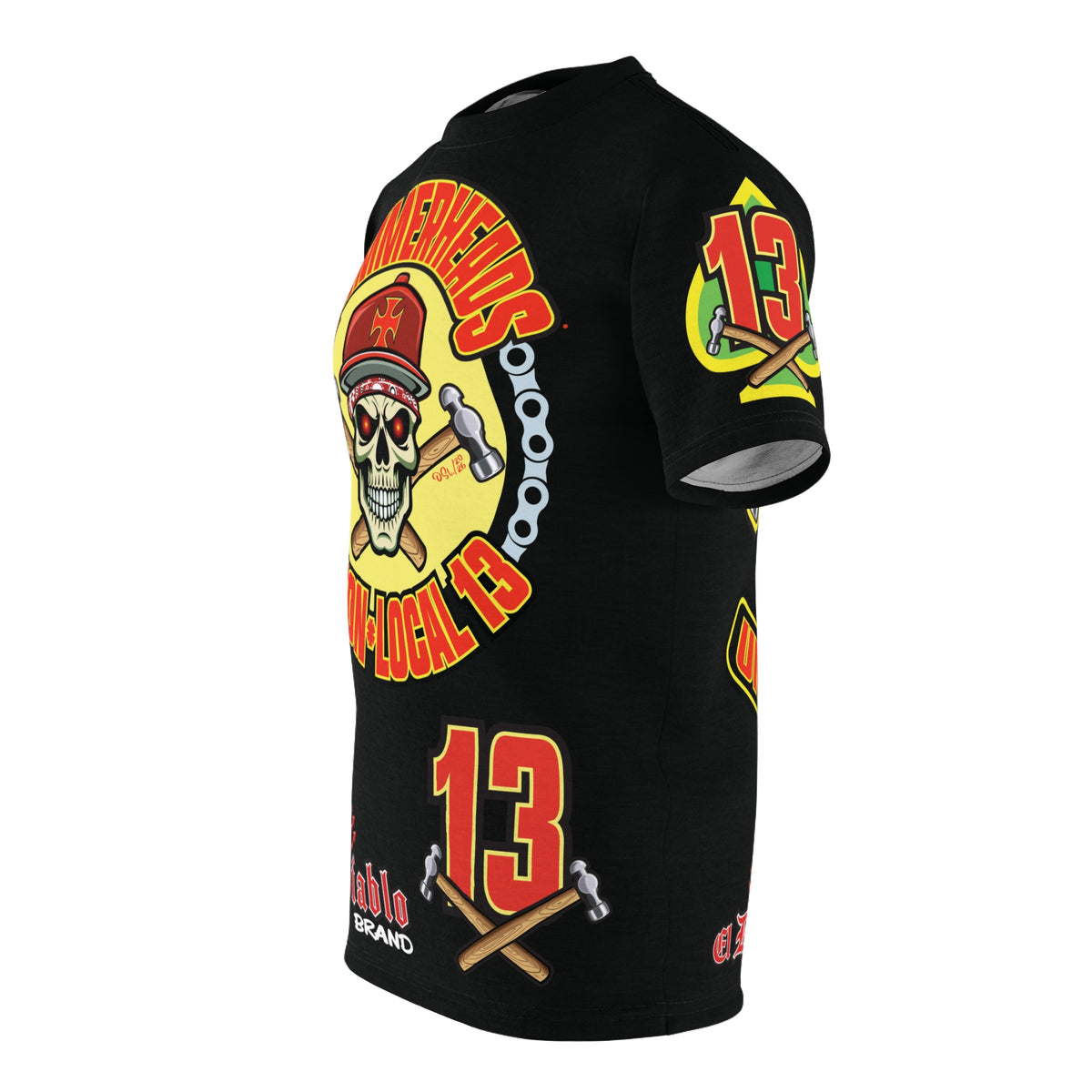 Hammerheads Union Local 13  -  Custom Motorcycle Riding Super Tee - Super Comfort and Fit
