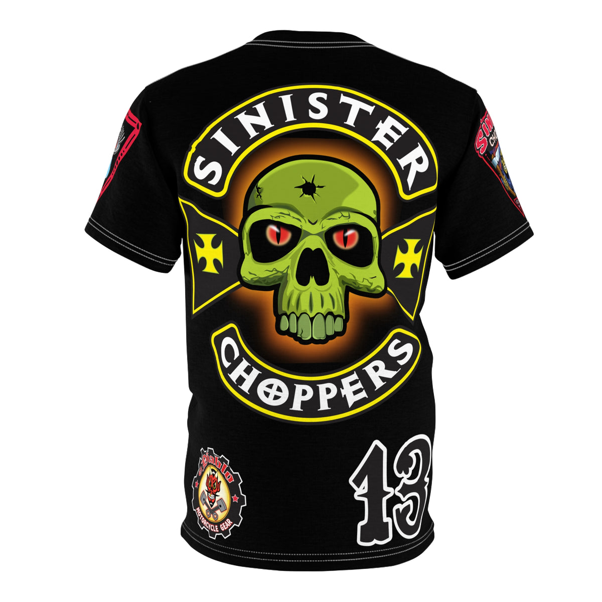 Sinister Choppers - BAD in BLACK Super Tee - Spectacular Custom Motorcycle Riding Gear