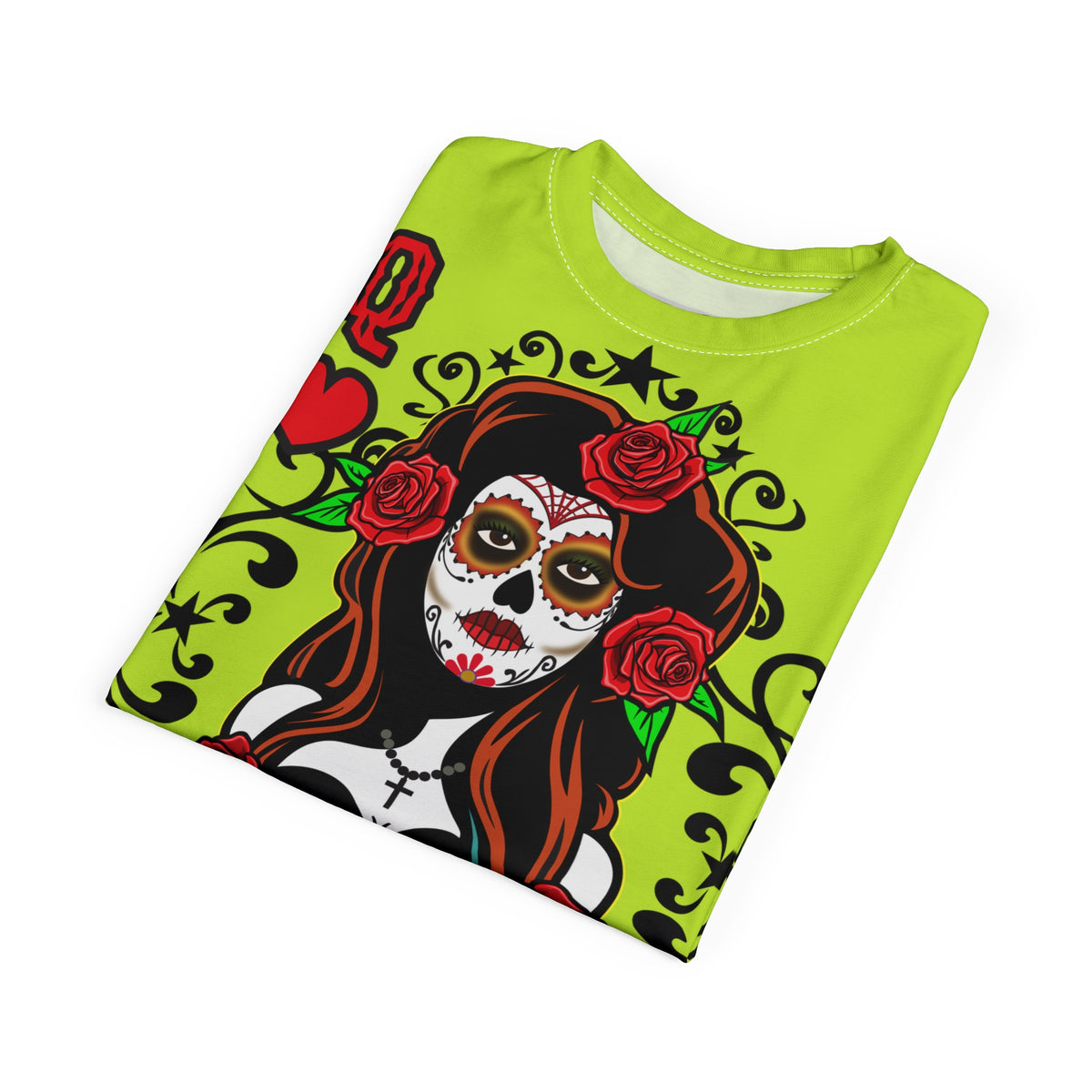 VERY Special HIVIZ Voodoo Custom Motorcycles Tee — Queen of Hearts Super Tee Graphic Shirt
