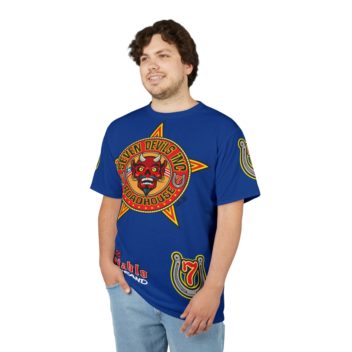 Seven Devils Inc. Roadhouse Graphic Tee - Motorcycle Custom Riding Super Tee