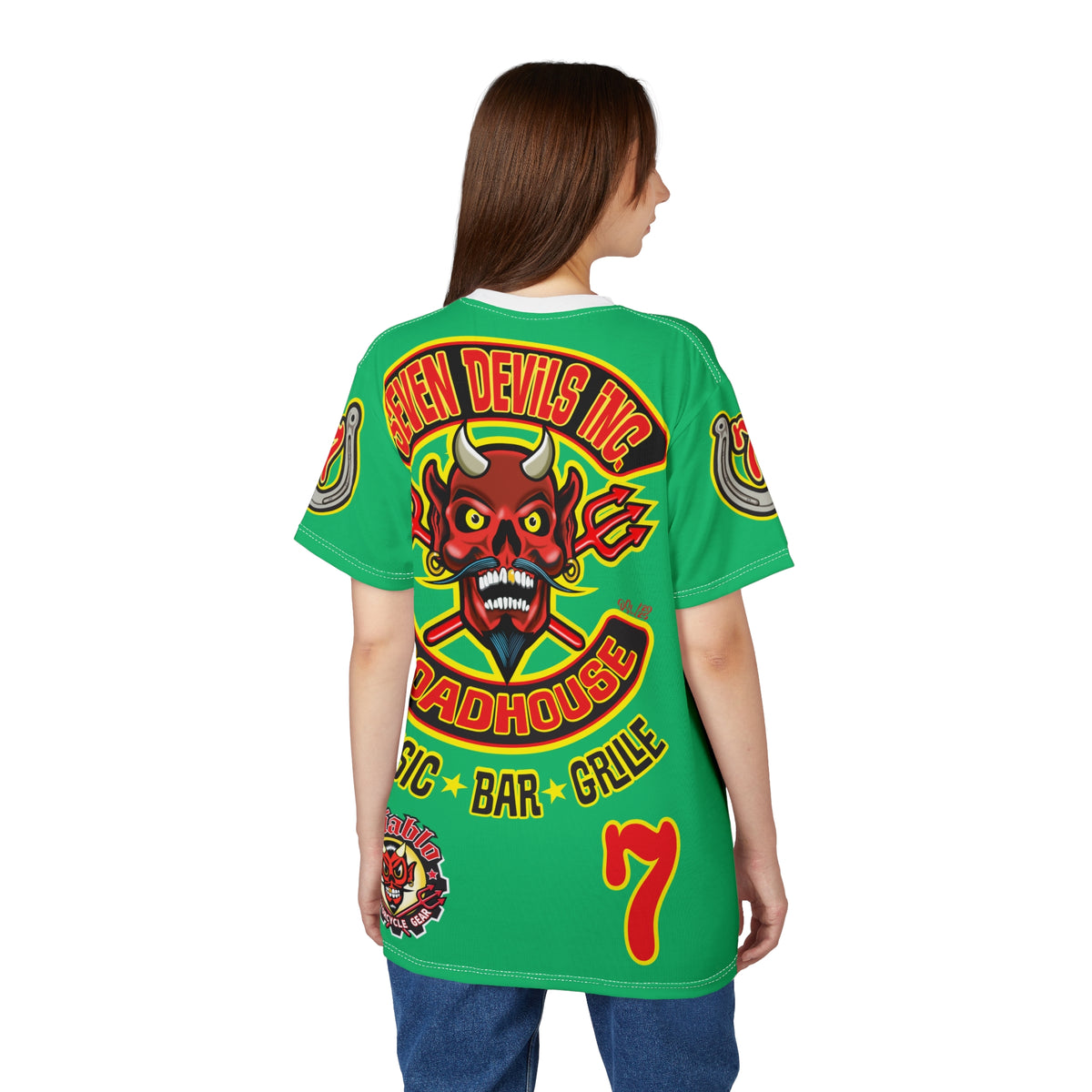 Copy of Seven Devils Inc. Roadhouse Graphic Tee - Motorcycle Custom Riding Super Tee