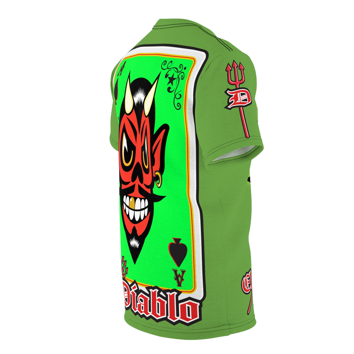 El Diablo Big D HiViz Super Tee, Huge HiViz Back Ace Graphic, See & be seen !!!