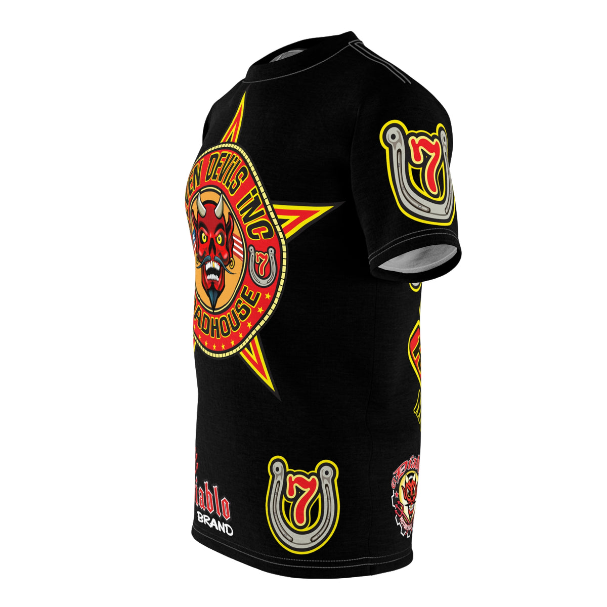 Seven Devils Inc. Roadhouse HiViz Graphic Tee - Motorcycle Custom Riding Super Tee