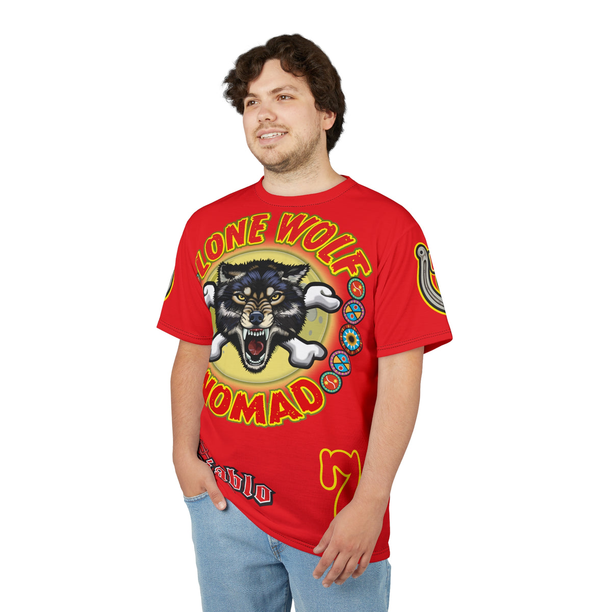 Lone Wolf Nomad HiViz Super Tee - Special Design for Independent No Club Riders