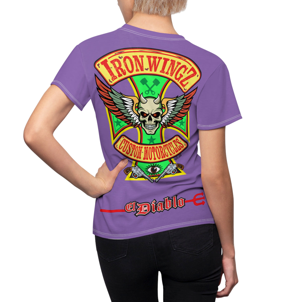 Women's Cut IronWingZ Custom Motorcycles  Graphic Tee — HiviZ Graphics