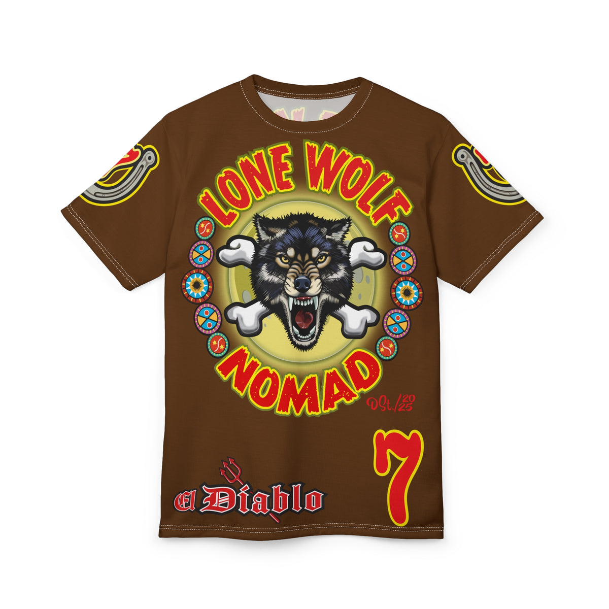 Lone Wolf Nomad HiViz Super Tee - Special Design for Independent No Club Riders