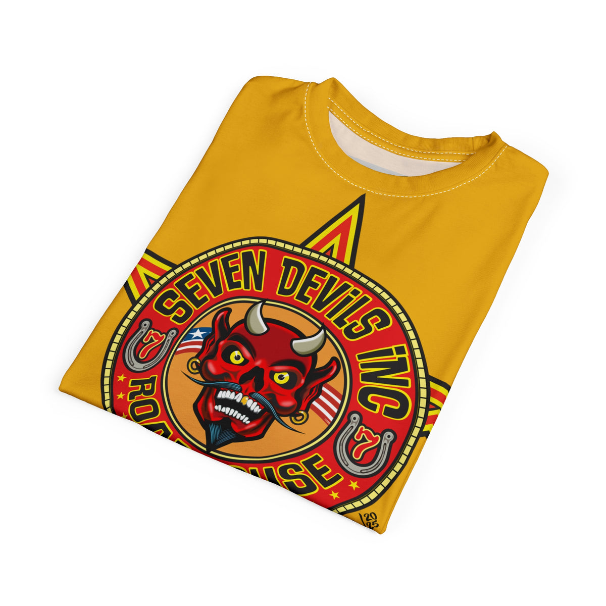 Seven Devils Inc. Roadhouse HiViz Graphic Tee - Motorcycle Custom Riding Super Tee