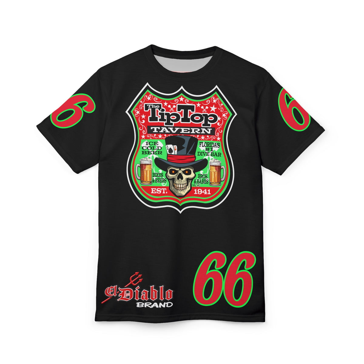 Tip Top Tavern Dive Bar Super Tee (*Limited Edition) - America's Best Dive Bar, Bikes Beers Babes & Bros. - Honouring Biker Bar Tee