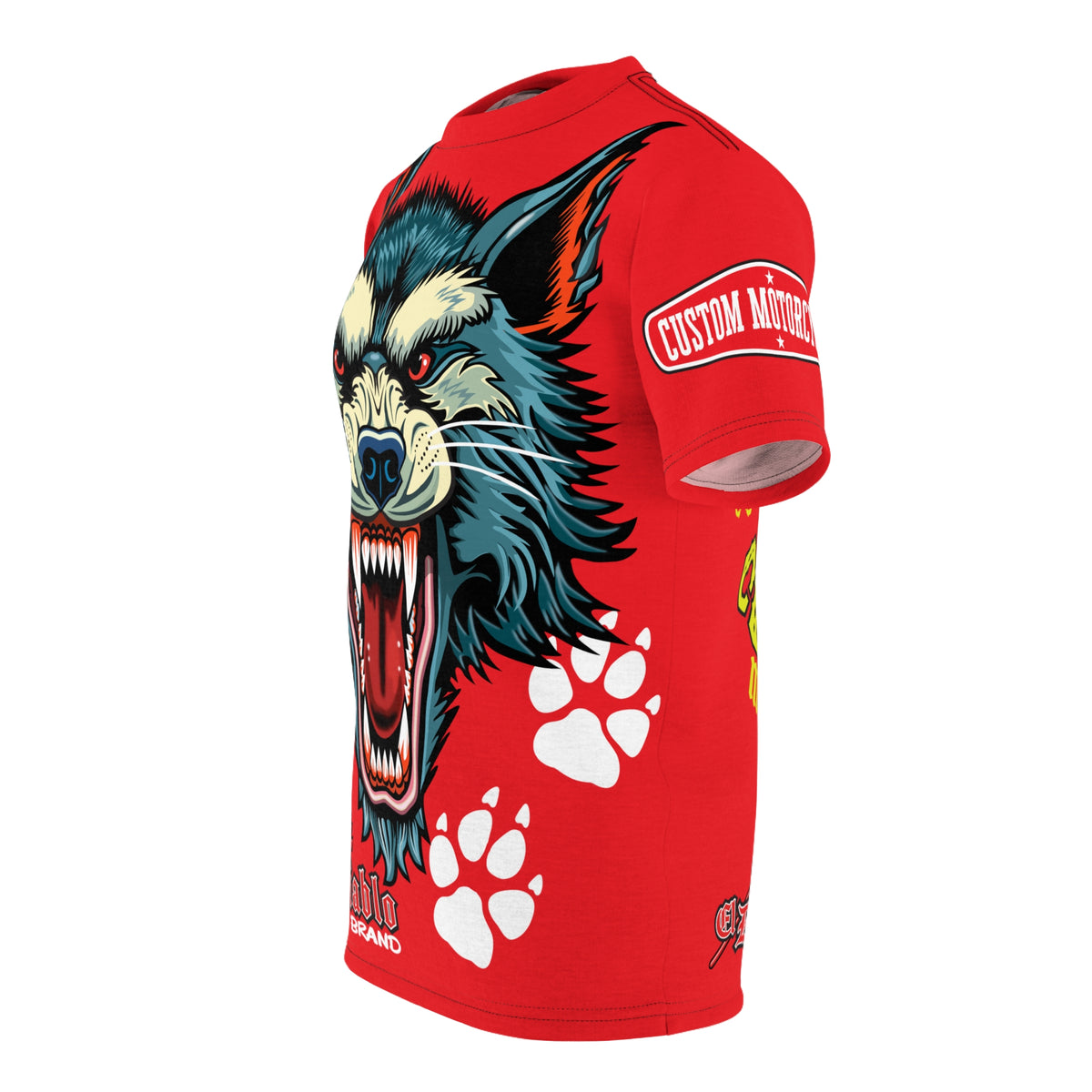 SRT MWT Wolf Custom Motorcycles Super Riding Tee — Viciously Cool High Performance Motorcycle Riding Shirt