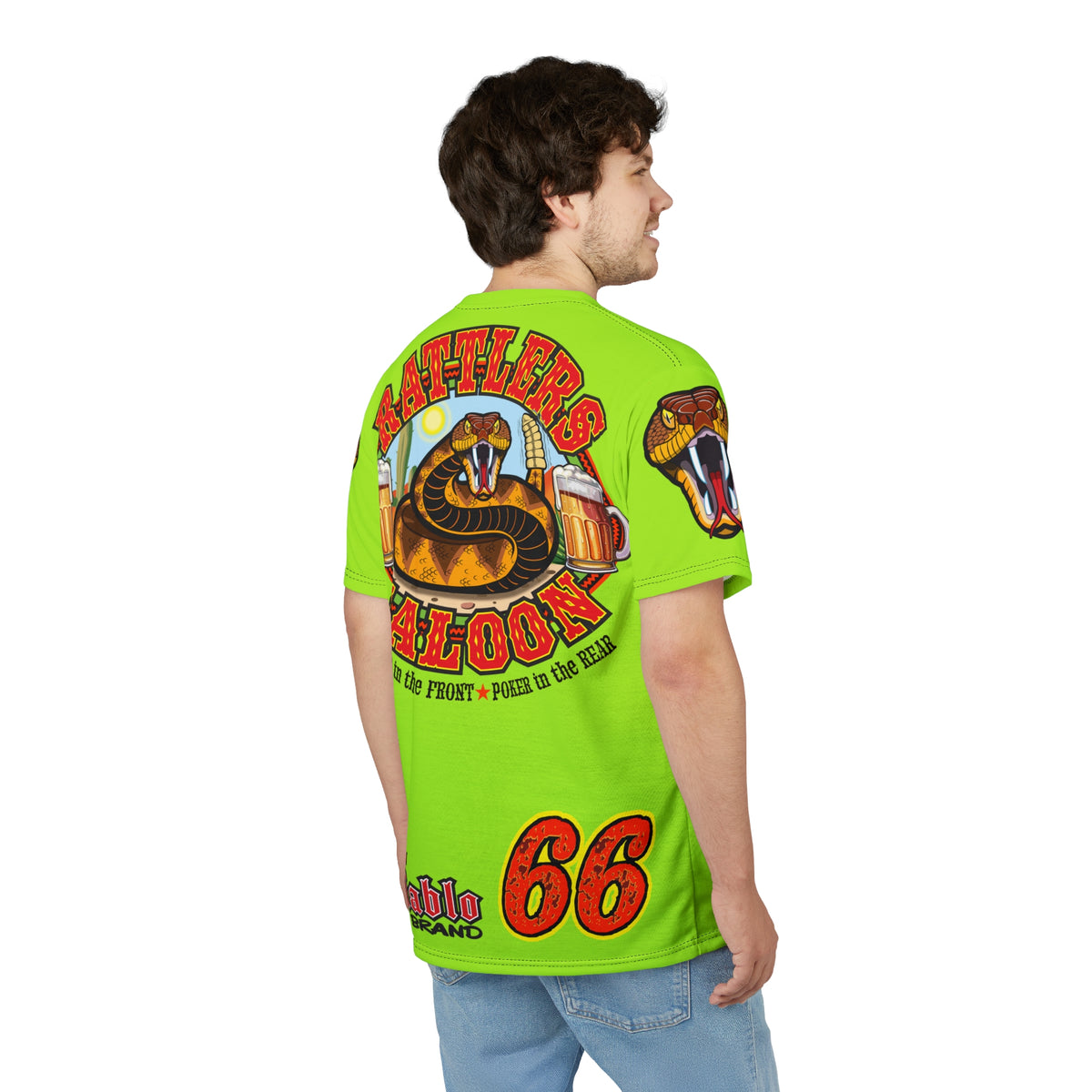 VERY Special HIVIZ Rattlers Saloon SUPER TEE — Vintage Biker 66 Graphic Shirt