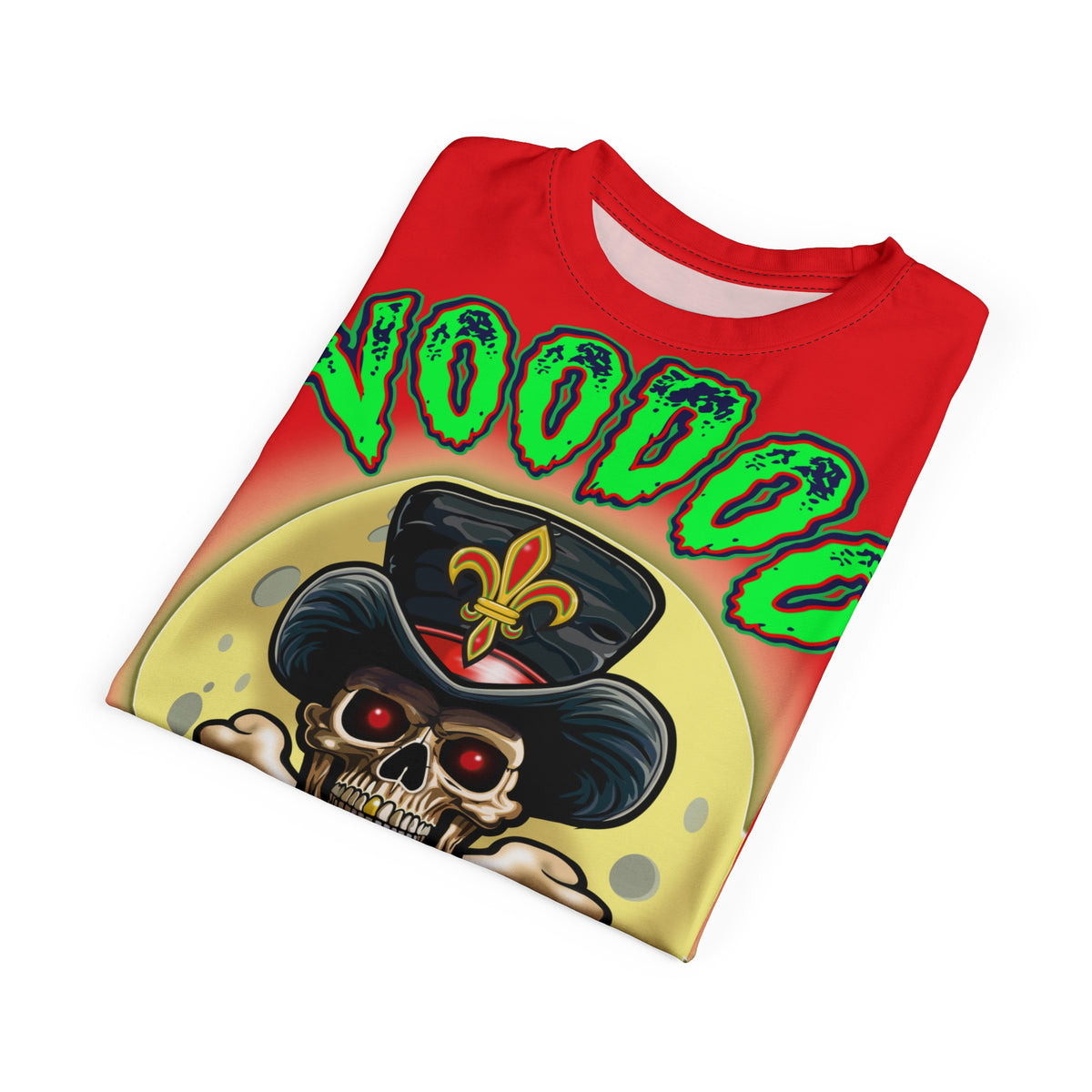Voodoo Lucky 13 Red Rider HiViz Super Tee, XLGraphics , Custom Riding Apparel