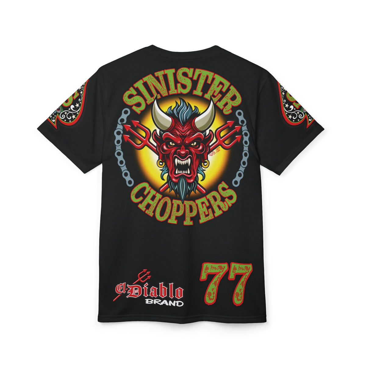 Sinister Choppers SINISTER MAN SPECIAL MIDNIGHT EDITION SUPER TEE— Ride Cool, Look Cool in our Best Super Tee