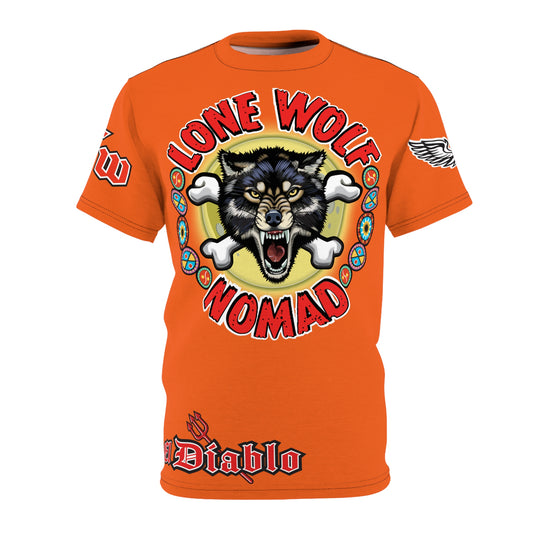 Lone Wolf Nomad HiViz Super Tee - For The Independent No Club Bikers For Life