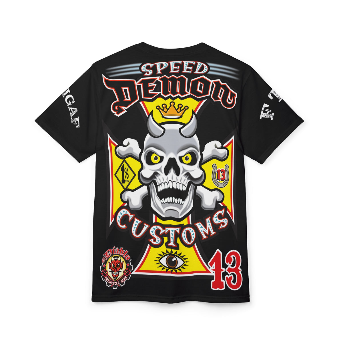 Speed Demon Customs HiViz BadAss Motorcycle Riding Super T