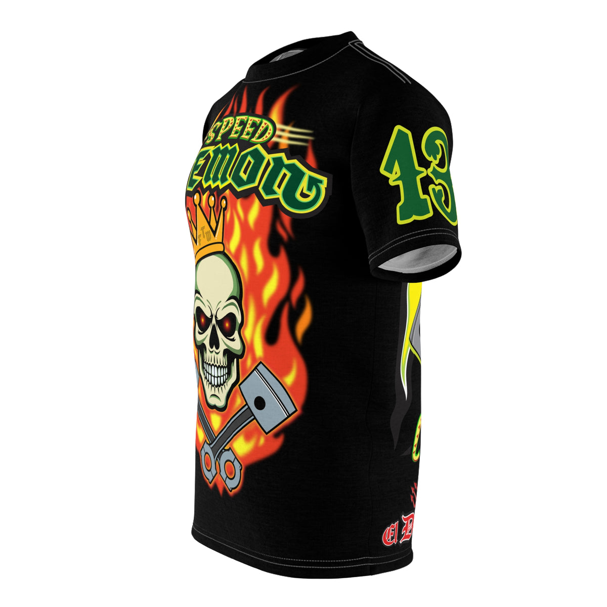 Speed Demon HiViz Blaze Sports Quality  motorcycle Riding Tee