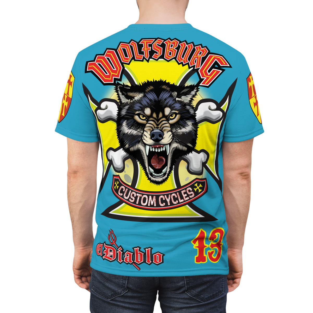 Wolfsburg Custom Cycles HiViz High Comfort Motorcycle Riders Super Tee