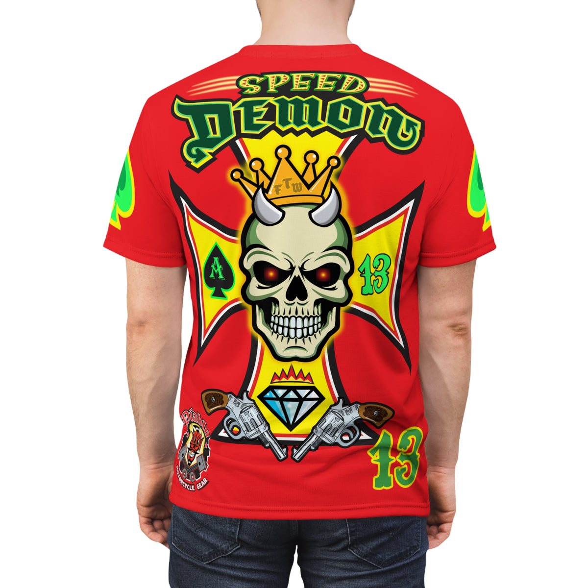 Speed Demon Customs HiViz Super Tee, Cool, Comfortable, Custom Motorcycle Riding Gear