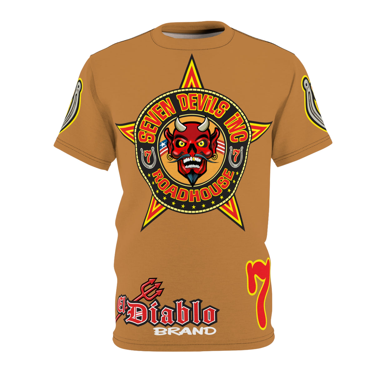 Seven Devils Inc. Roadhouse Graphic Tee - Motorcycle Custom Riding Super Tee