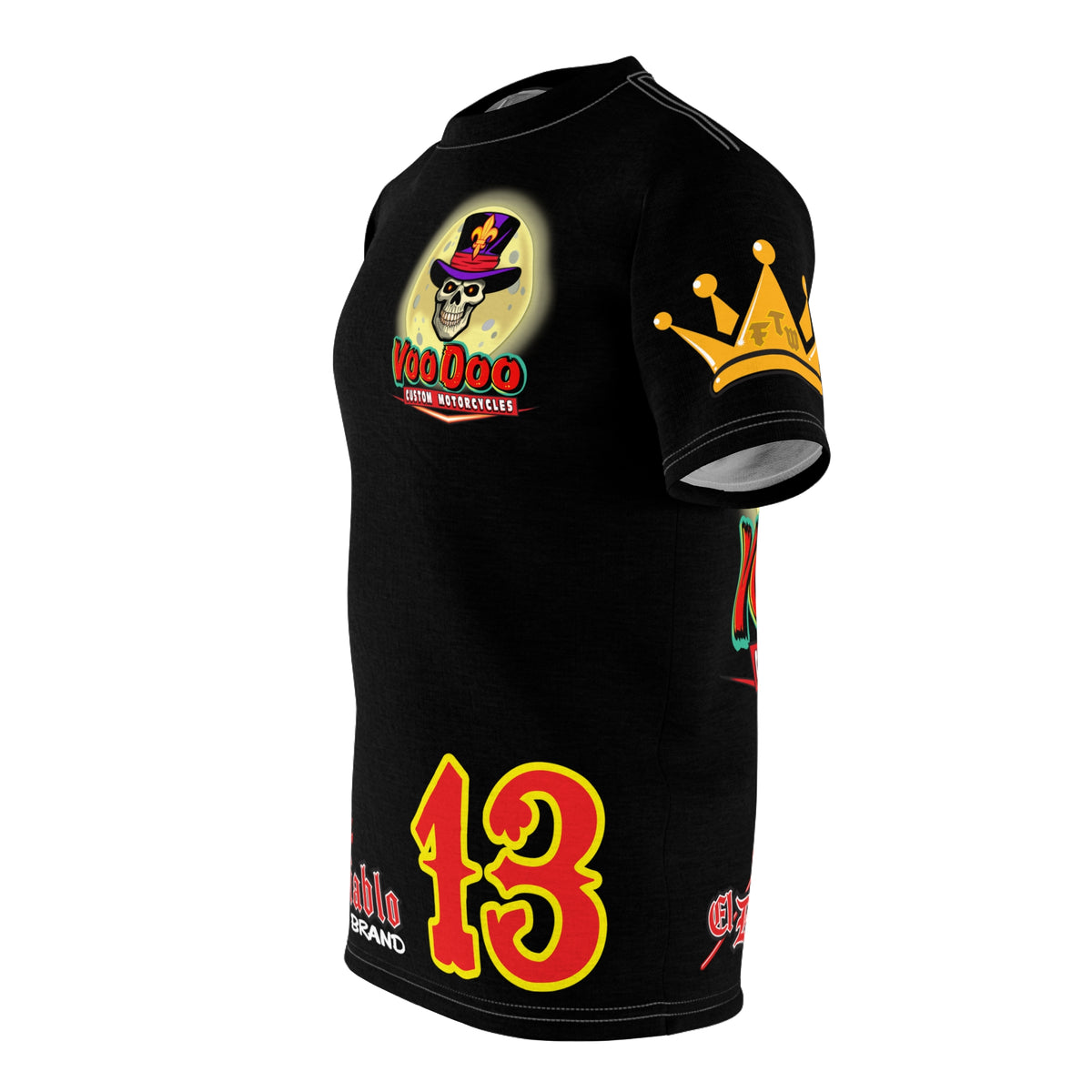 SRT VooDoo Custom Motorcycles Graphic Biker Tee - The Ultimate Riding Gear