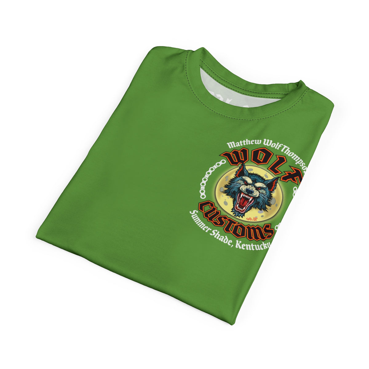 SRT MWT Wolf Custom Motorcycles Super Riding Tee - Viciously Cool High Performance Motorcycle Riding Shirt