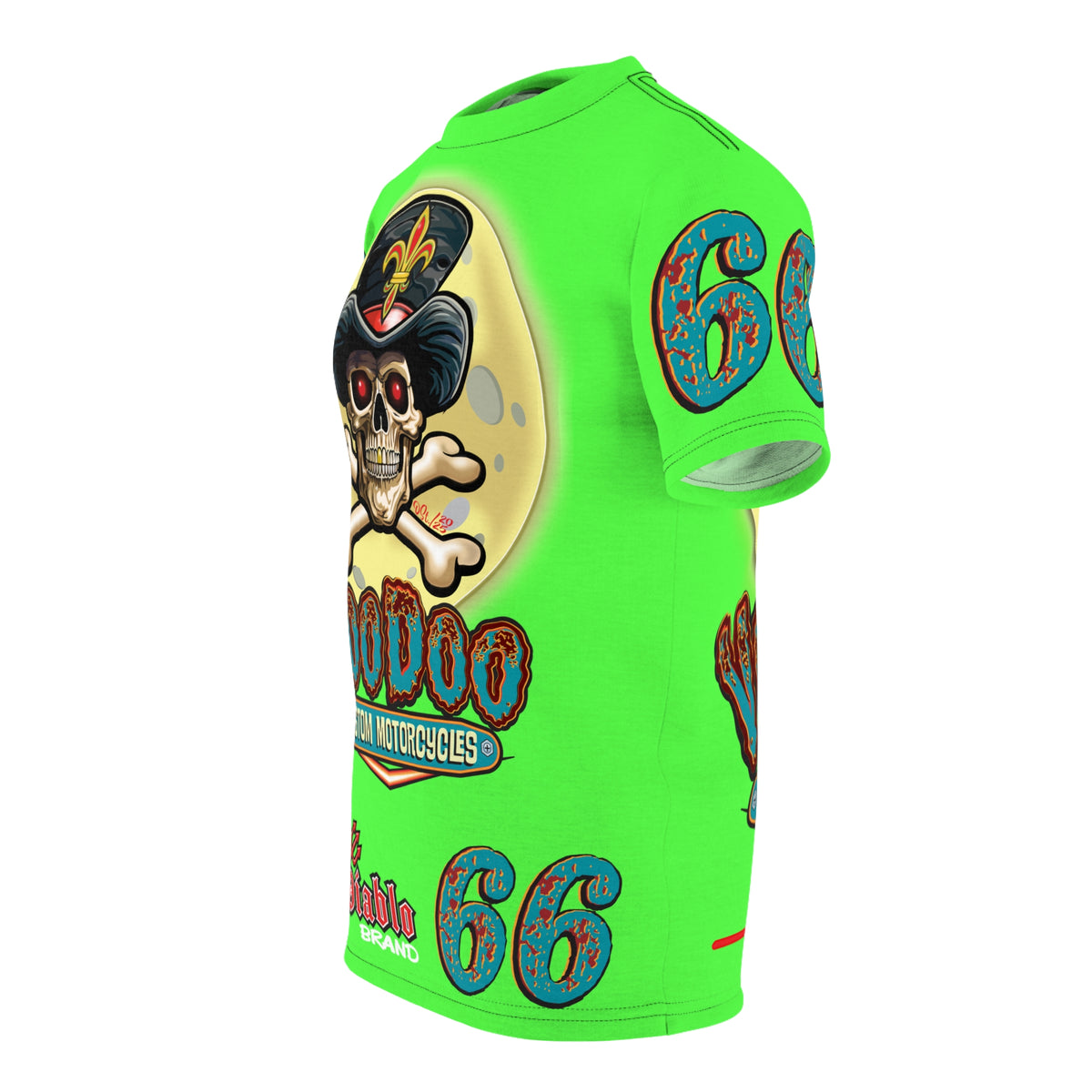 Very Special  Voodoo Customs HiViz Lumina Graphic Tee –  Edgy Style for Bikers