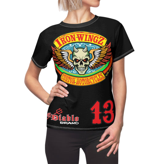 Women's Cut IronWingZ Custom Motorcycles Graphic Tee — HiviZ Graphics