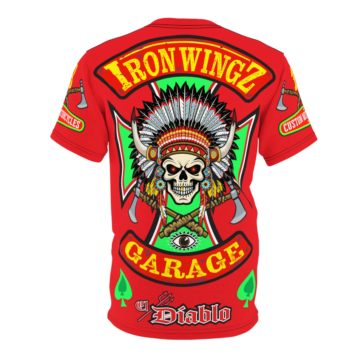 Iron WingZ Customs HiViz High Performance Motorcycle Riding Super Tee