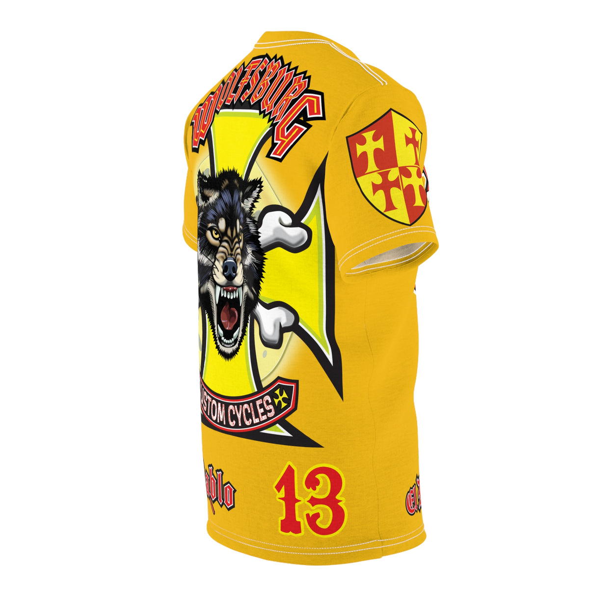 Wolfsburg Custom Cycles HiViz High Comfort Motorcycle Riders Super Tee