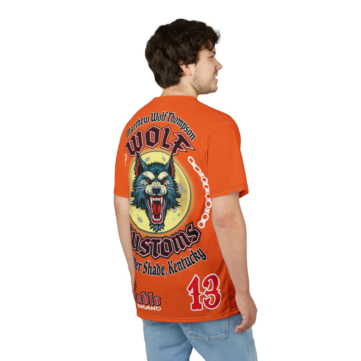 MWT Wolf Custom Motorcycles Super Tee — Viciously Cool High Performance Motorcycle Riding Shirt