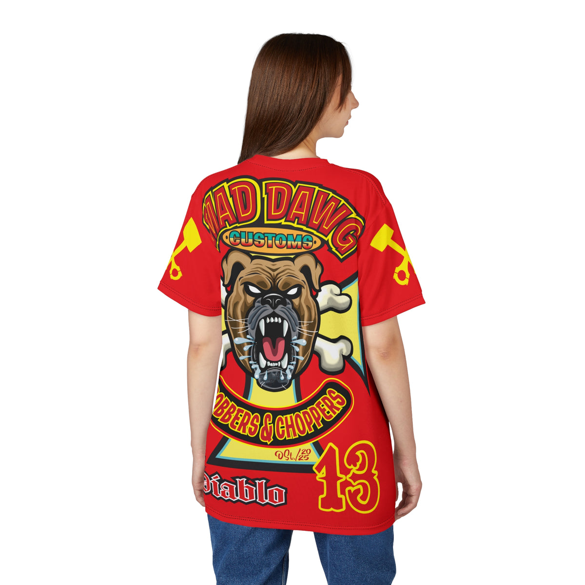 Mad Dawg Customs HiViz, High Performance Super Tee - Mad Dawgs & Bad Dawgs must have Riding Super Tee