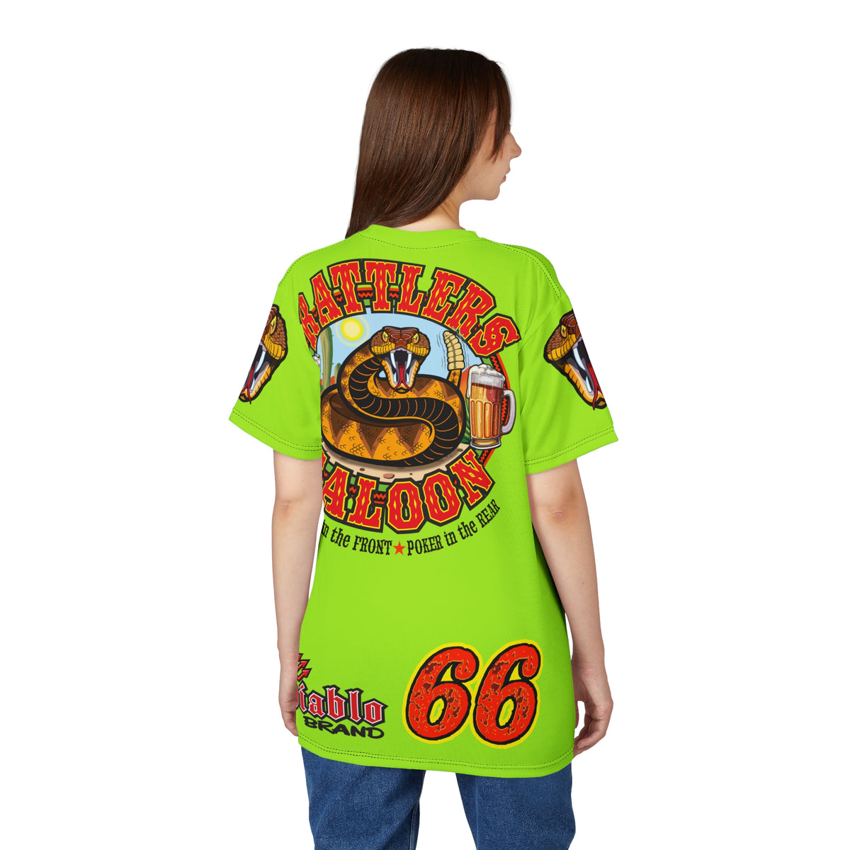 VERY Special HIVIZ Rattlers Saloon SUPER TEE — Vintage Biker 66 Graphic Shirt