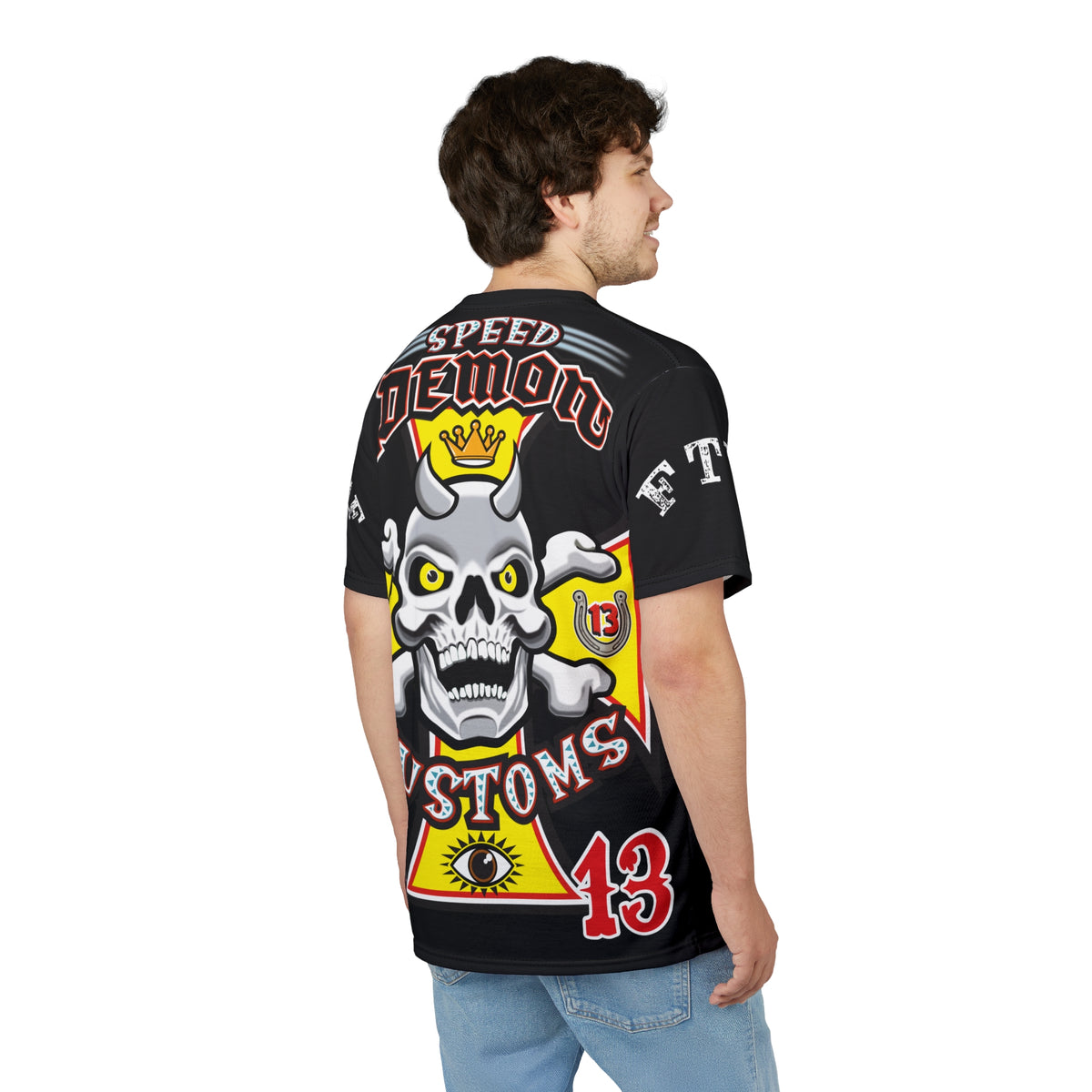 Speed Demon Customs HiViz BadAss Motorcycle Riding Super T