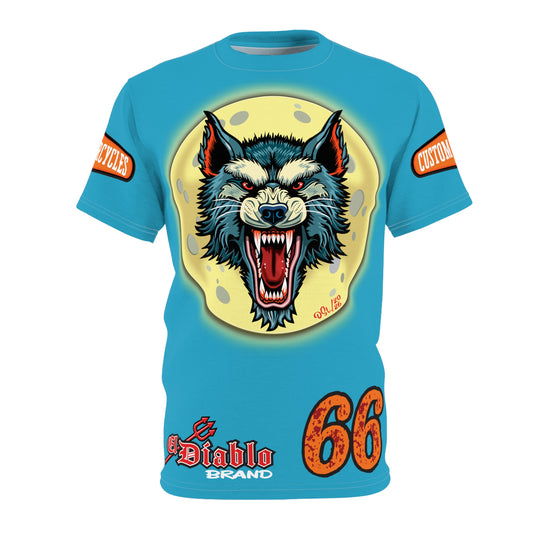 MWT Wolf Custom Motorcycles Super Tee — Viciously Cool High Performance Motorcycle Riding Shirt