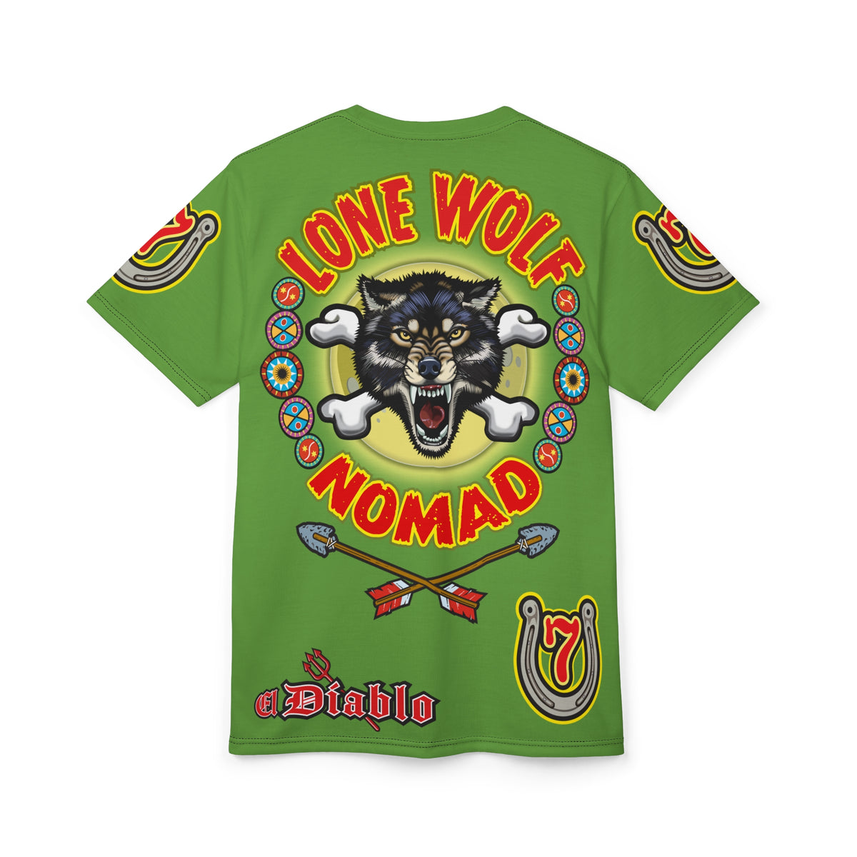 Lone Wolf Nomad HiViz Super Tee - Special Design for Independent No Club Riders