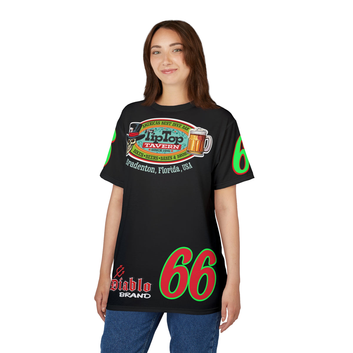 Tip Top Tavern Dive Bar Super Tee - America's Best Dive Bar - Bikes Beers Babes & Bros. -Remembering Jesse Biker Bar Tee