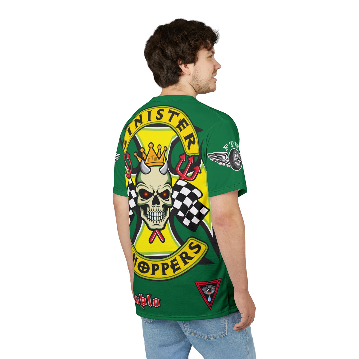 Sinister Choppers HiViz Super Tee - Custom Designed Motorcycle Riding Gear