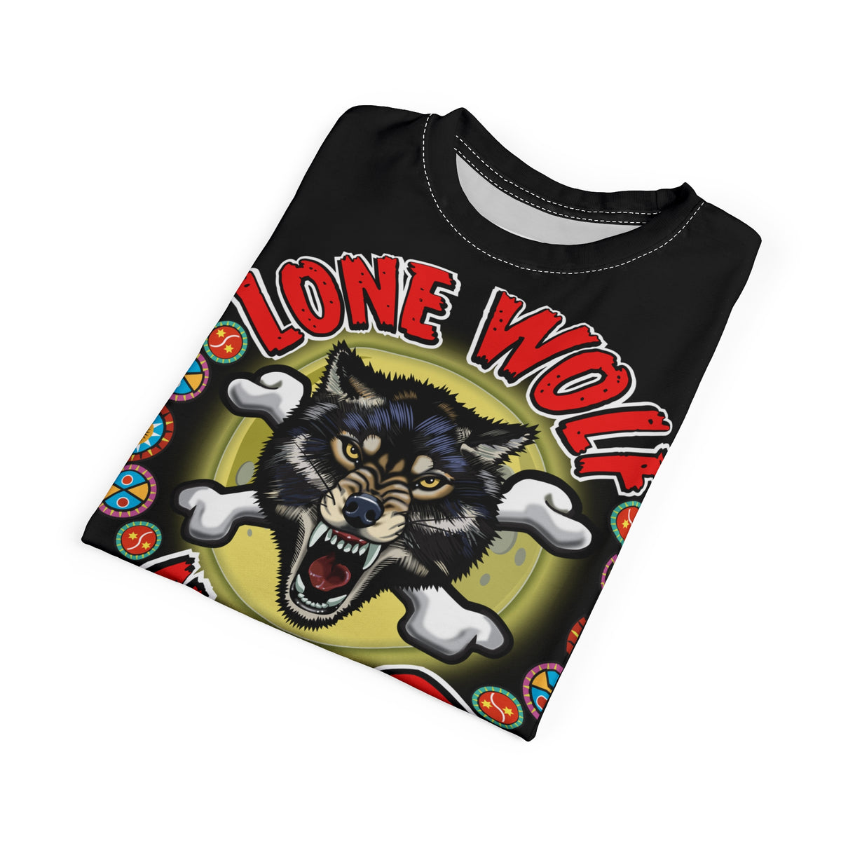 Lone Wolf Nomad HiViz Super Tee - For The Independent No Club Bikers For Life