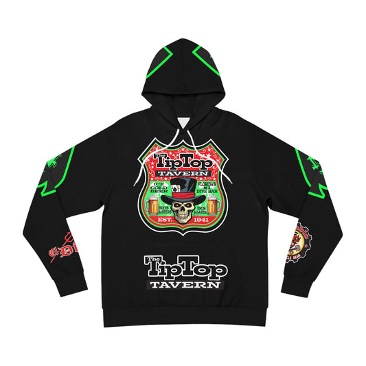 HoodZ Tip Top Tavern America's Best Dive Bar Super Hoodie - Ace of Spades Special Edition - High Visibility Lumina Green Accents