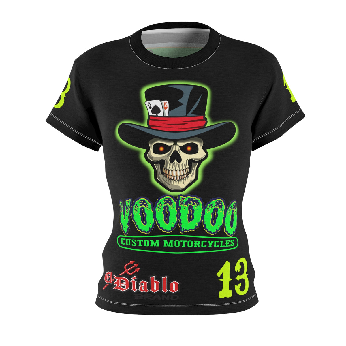Women's Cut VooDoo Custom Motorcycles Graphic Tee — HiviZ Graphics