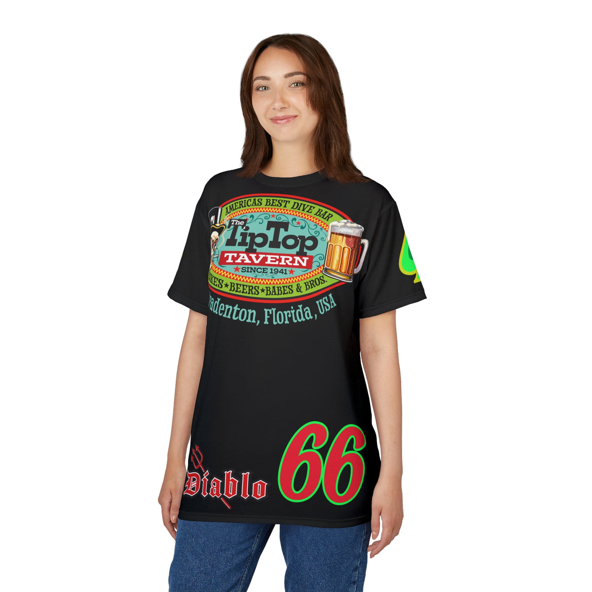 Tip Top Tavern Dive Bar Super Tee - America's Best Dive Bar, Bikes Beers Babes & Bros. - Biker Bar Tee