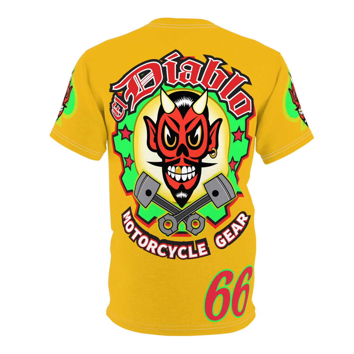 El Diablo Motorcycle Threads Unisex Cut & Sew Tee - Edgy Graphic Tee for Biker Enthusiasts