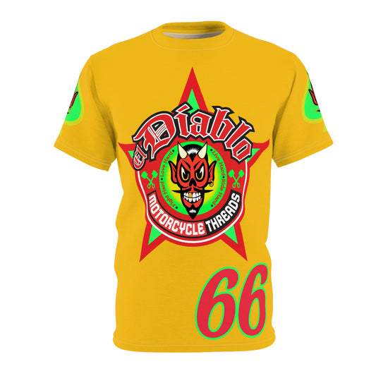 El Diablo Motorcycle Threads Unisex Cut & Sew Tee - Edgy Graphic Tee for Biker Enthusiasts